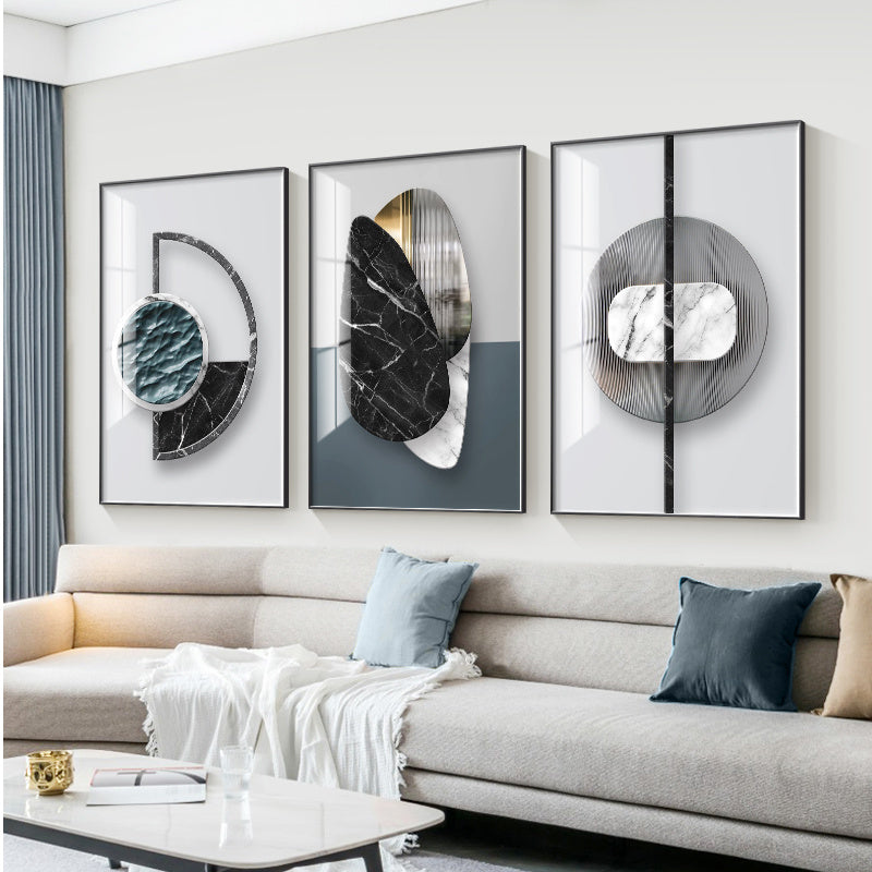 Geometric Marble Poster