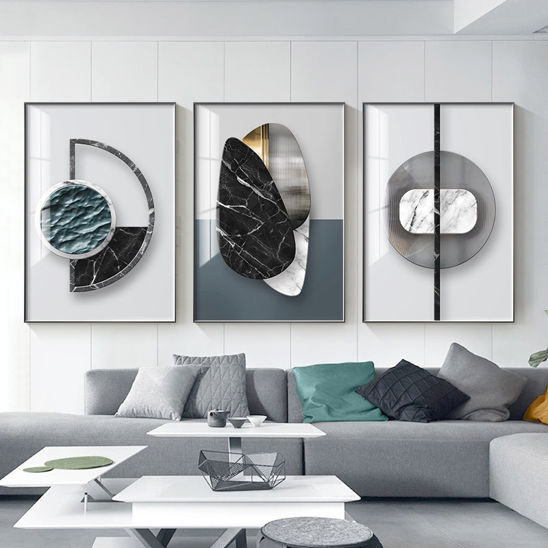 Geometric Marble Poster