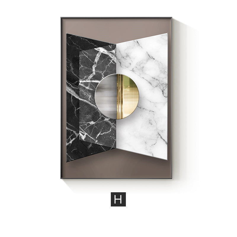 Geometric Marble Poster