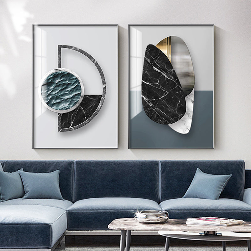 Geometric Marble Poster