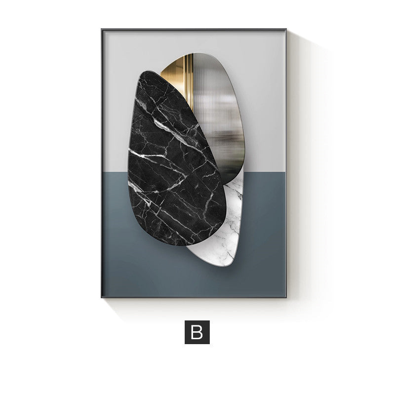 Geometric Marble Poster