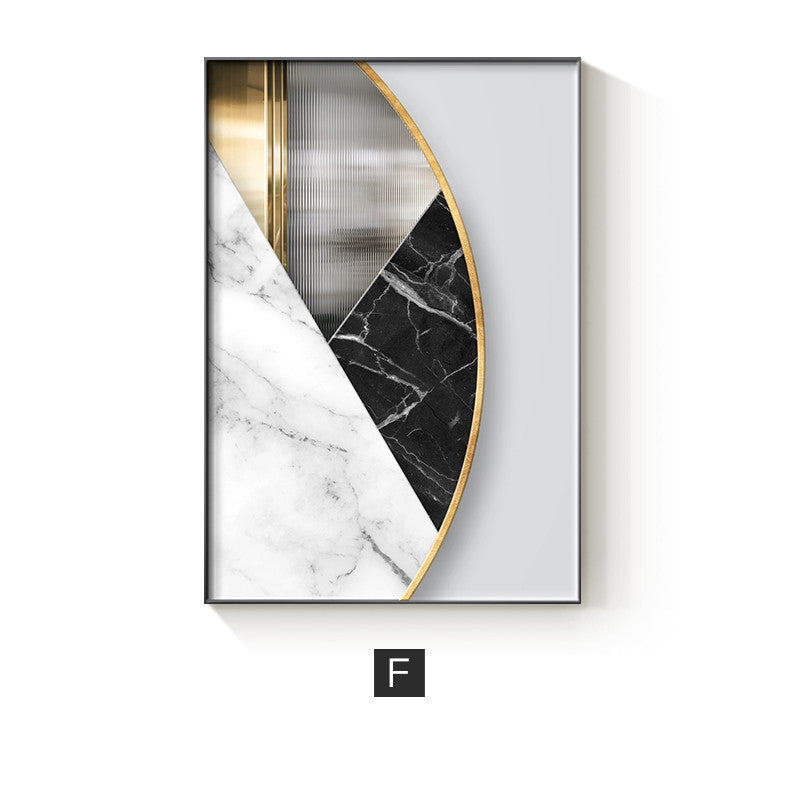 Geometric Marble Poster