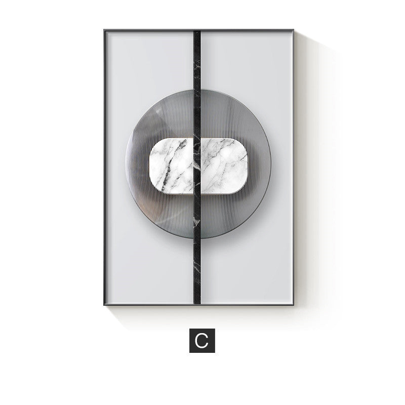 Geometric Marble Poster